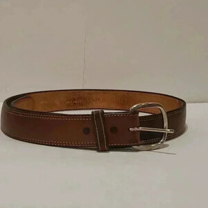 Lined Leather 1 1/2"  Tan, Light Brown Handcrafted Size 34